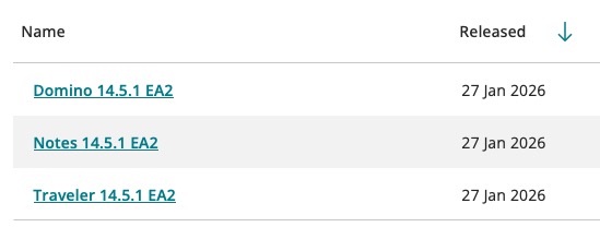 Image:HCL Domino 2026 (14.5.1) - Early Access #2 is available now
