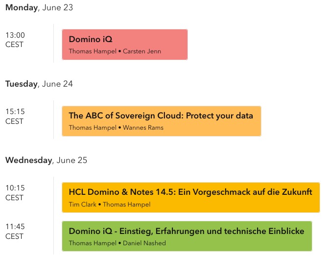 Image:Next Domino Events near you: DominoHUB (Tokyo/Japan) and DACHNUG in (Vienna/Austria)