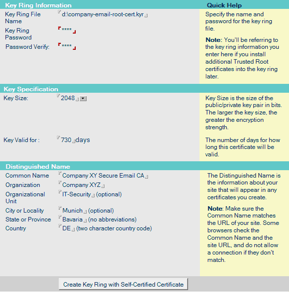 ring security certificate